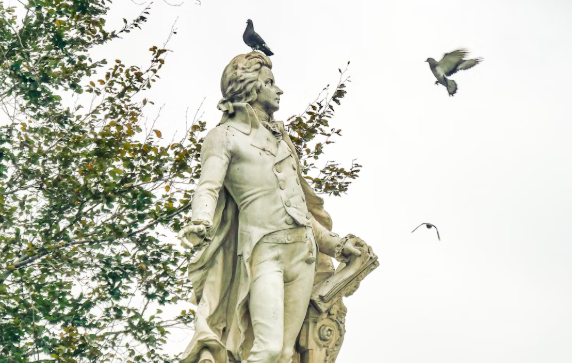 모차르트 동상 사진