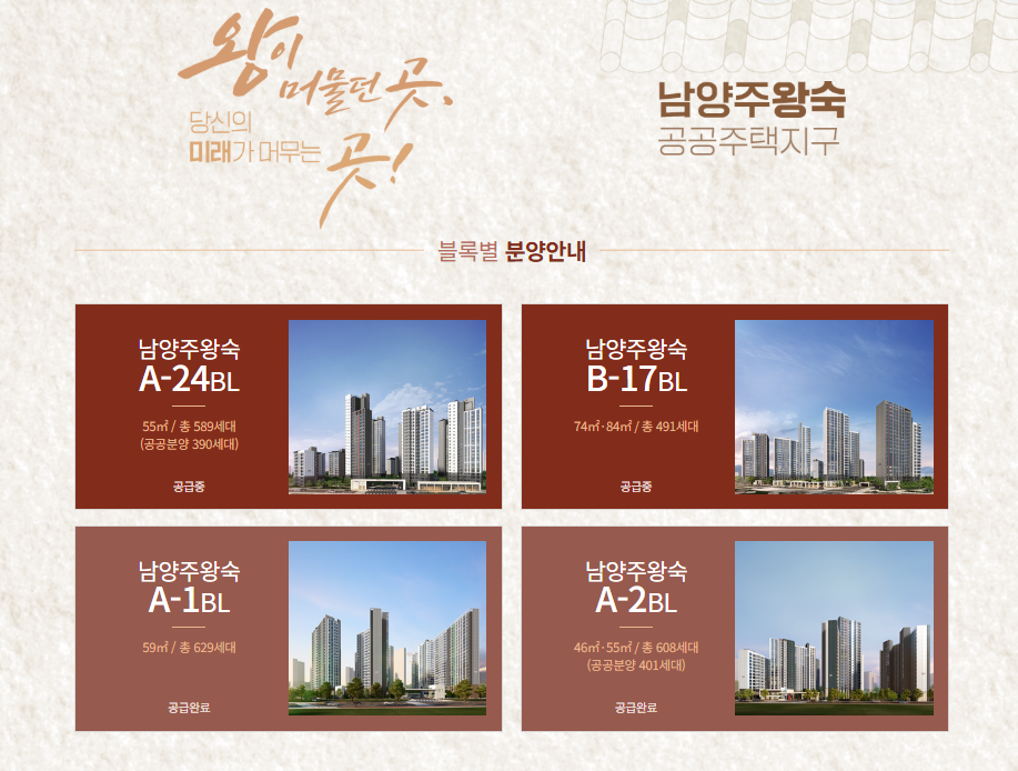 남양주왕숙 공공분양주택 (www.lh-ws.co.kr)