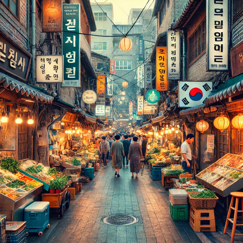 시장 사진