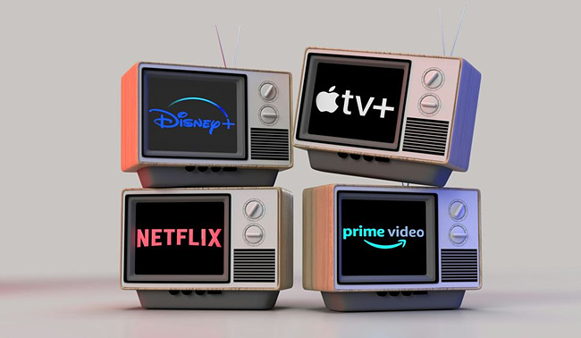 디즈니 플러스, 넷플릭스, 애플 tv 등 ott 사진