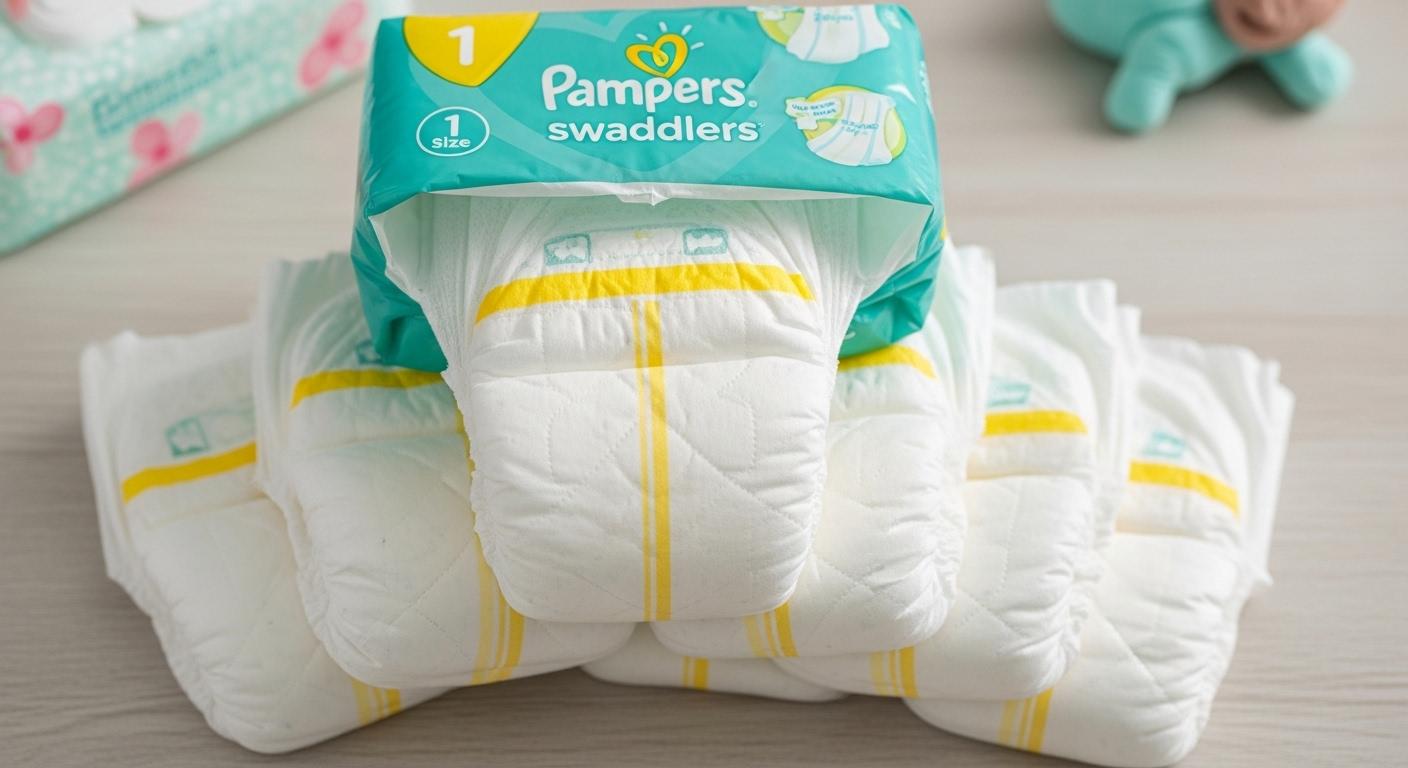 팸퍼스 기저귀 1단계