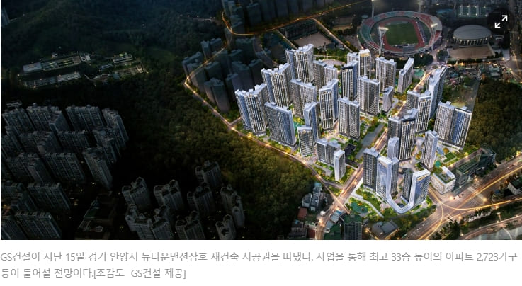 뉴타운맨션삼호 재건축 시공권 확보