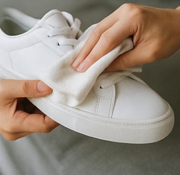 흰 운동화 세탁 방법 관련 사진