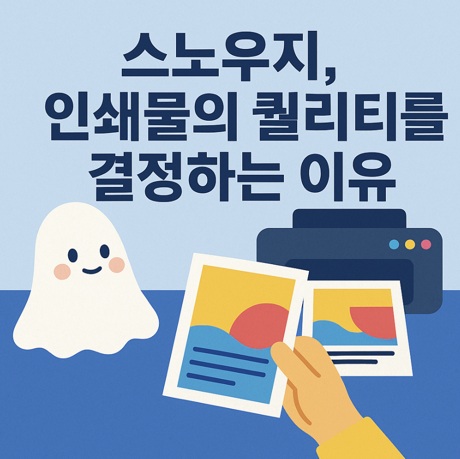 스노우지, 인쇄물의 퀄리티를 결정하는 이유