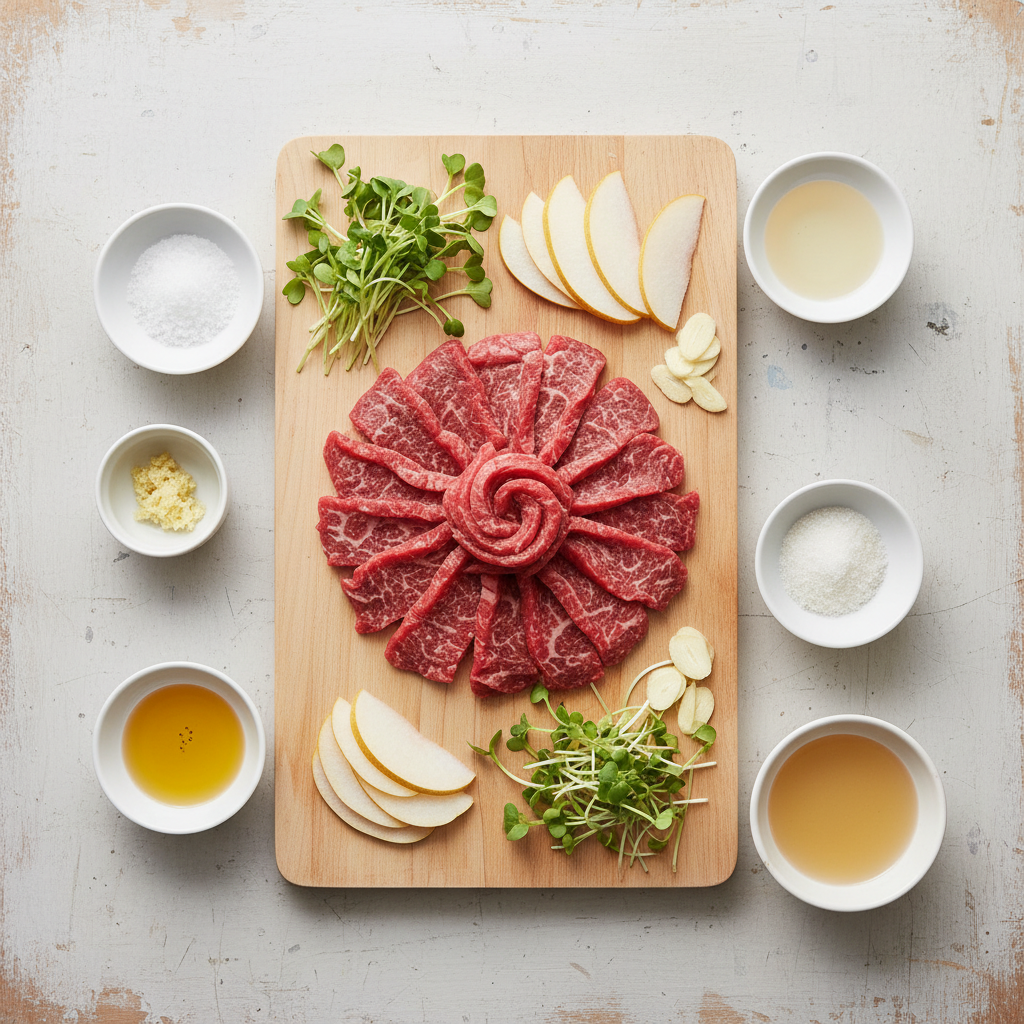 육회 양념 재료 황금비율 세팅