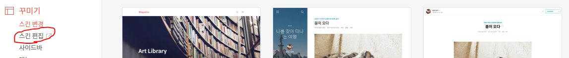 스킨 편집