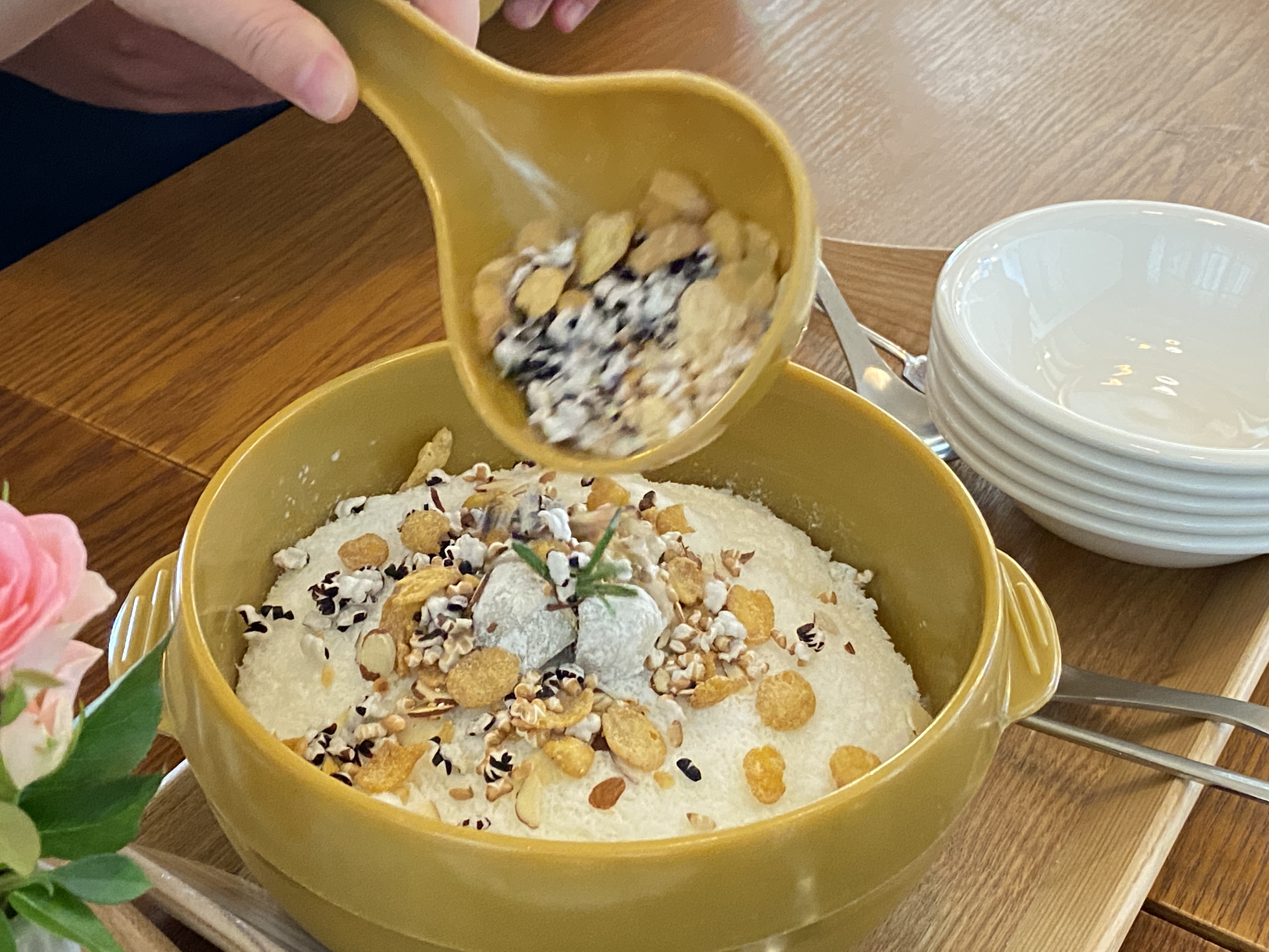 카페 주택459 팥빙수 우유빙수 흑임자빙수