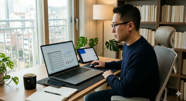 2026년 5월 공모주 청약 일정 확인하는 개인 투자자 모습