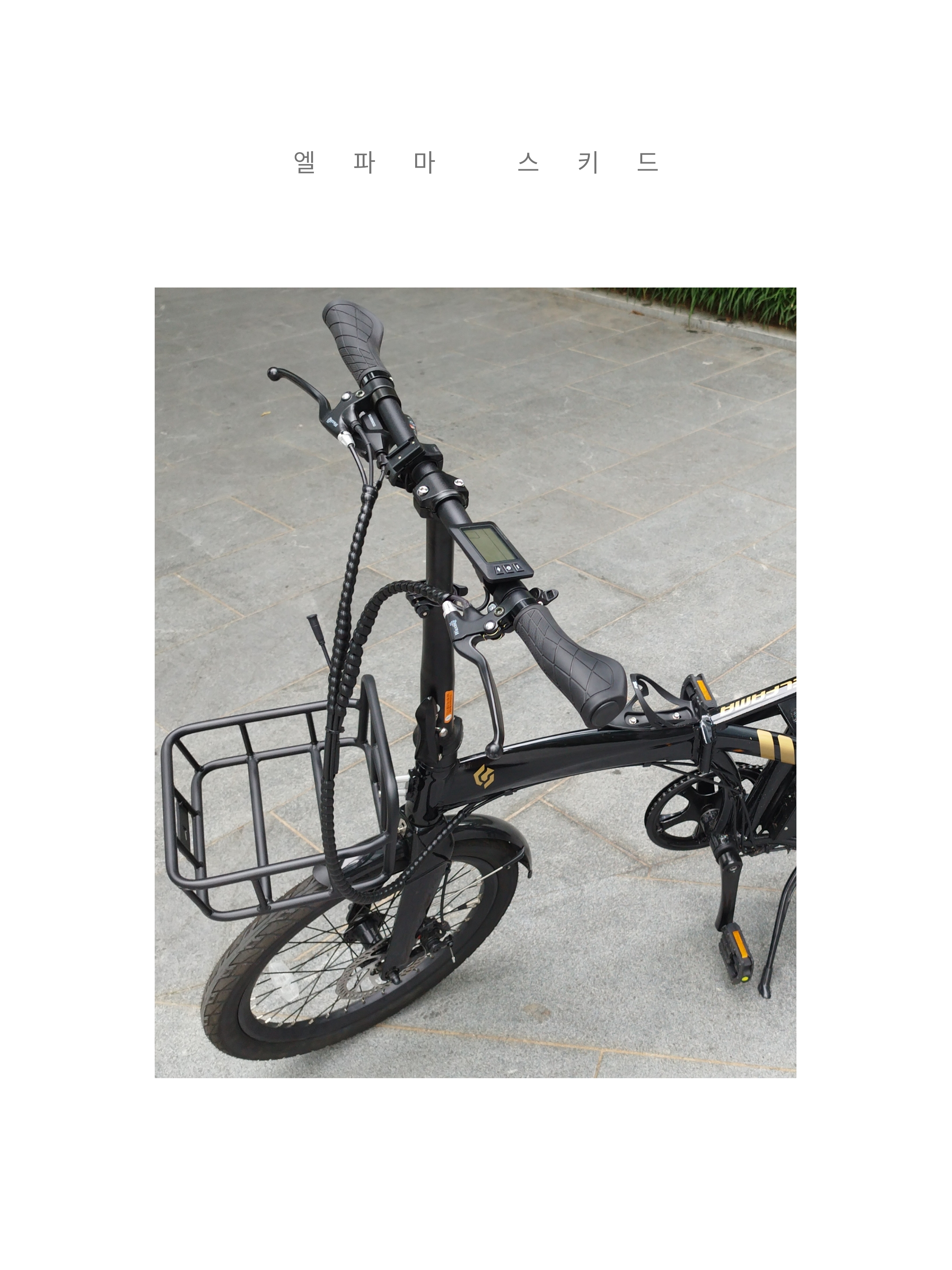 엘파마 스키드 2021 14Ah 전기자전거 중고구입