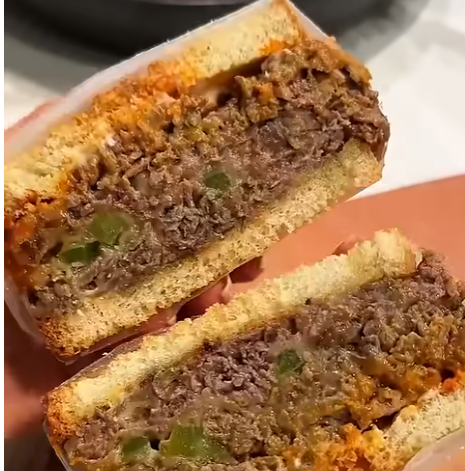 필리 스테이크 샌드위치 완성모습