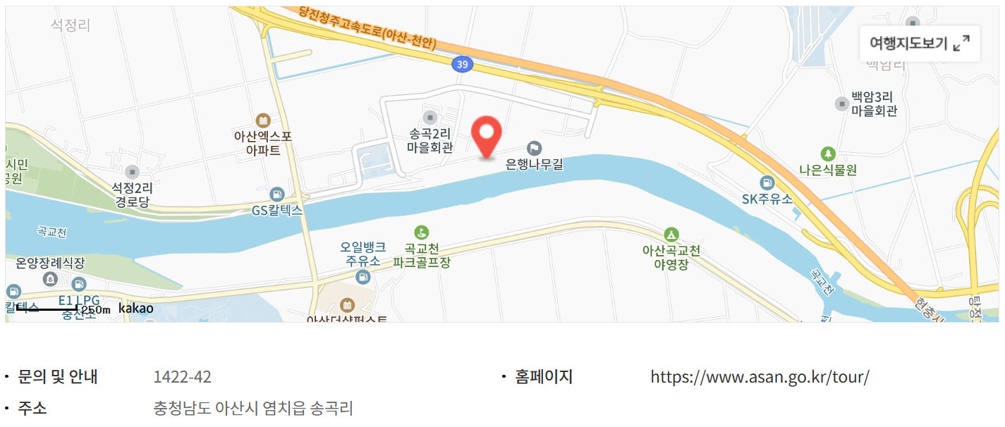 아산-곡교천-은행나무길