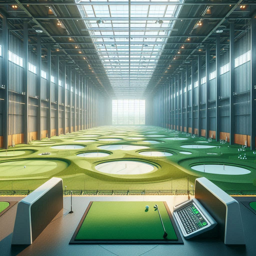 실내골프연습장 배경