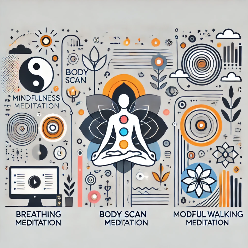 마인드풀니스-명상법-스트레스-해소-집중력-향상-호흡-명상-마음챙김-바디스캔명상-걷기명상-심리적-안정-불안-생활속명상