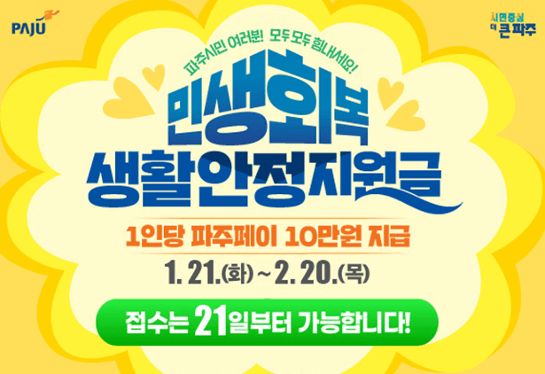 파주시-민생회복지원금