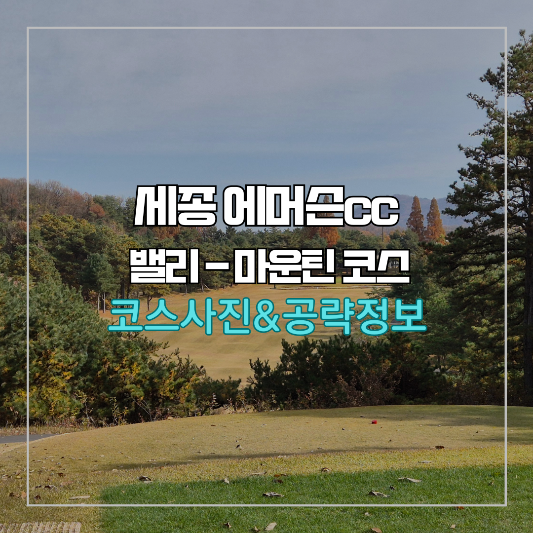 세종에머슨cc 밸리-마운틴 코스 사진 및 공략 정보