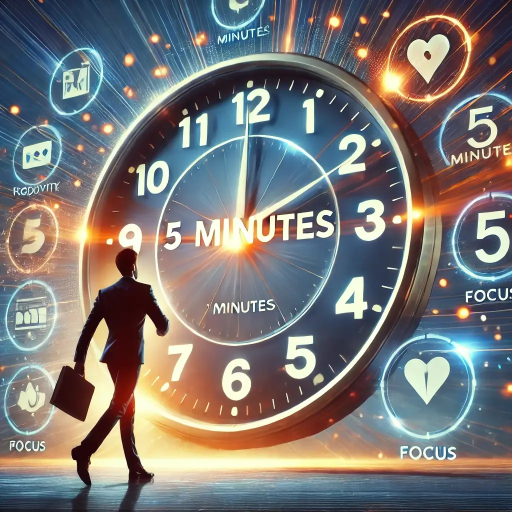시간 관리를 위한 ‘5분 법칙’ – 작은 행동이 성과를 만든다