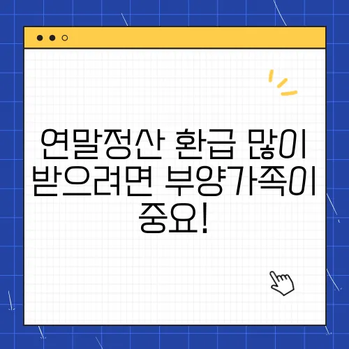 연말정산 환급 많이 받으려면 부양가족이 중요!