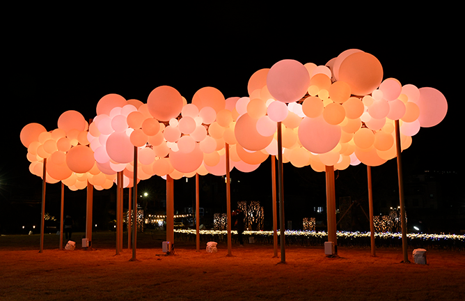 서울 송현동 솔빛축제 빛의 산책