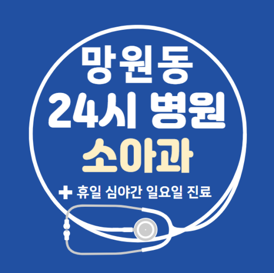 마포구-망원동-24시간-병원-소아과-토요일-야간-일요일-진료-당직병원-찾기