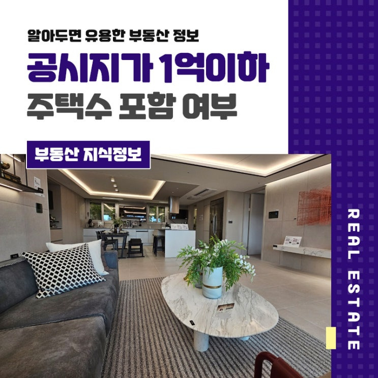 1억이하 주택수 포함 여부