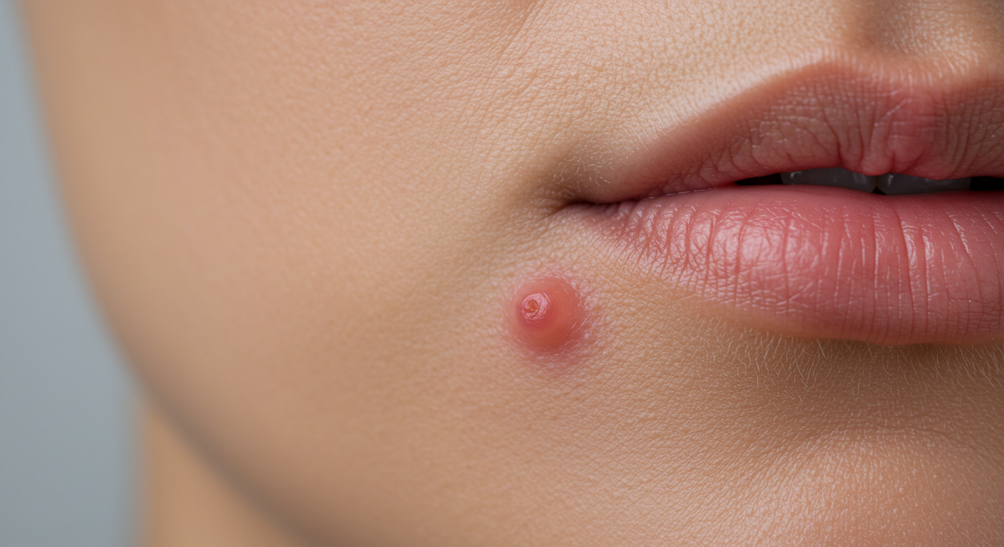 입술 근처 뾰루지의 흔한 원인