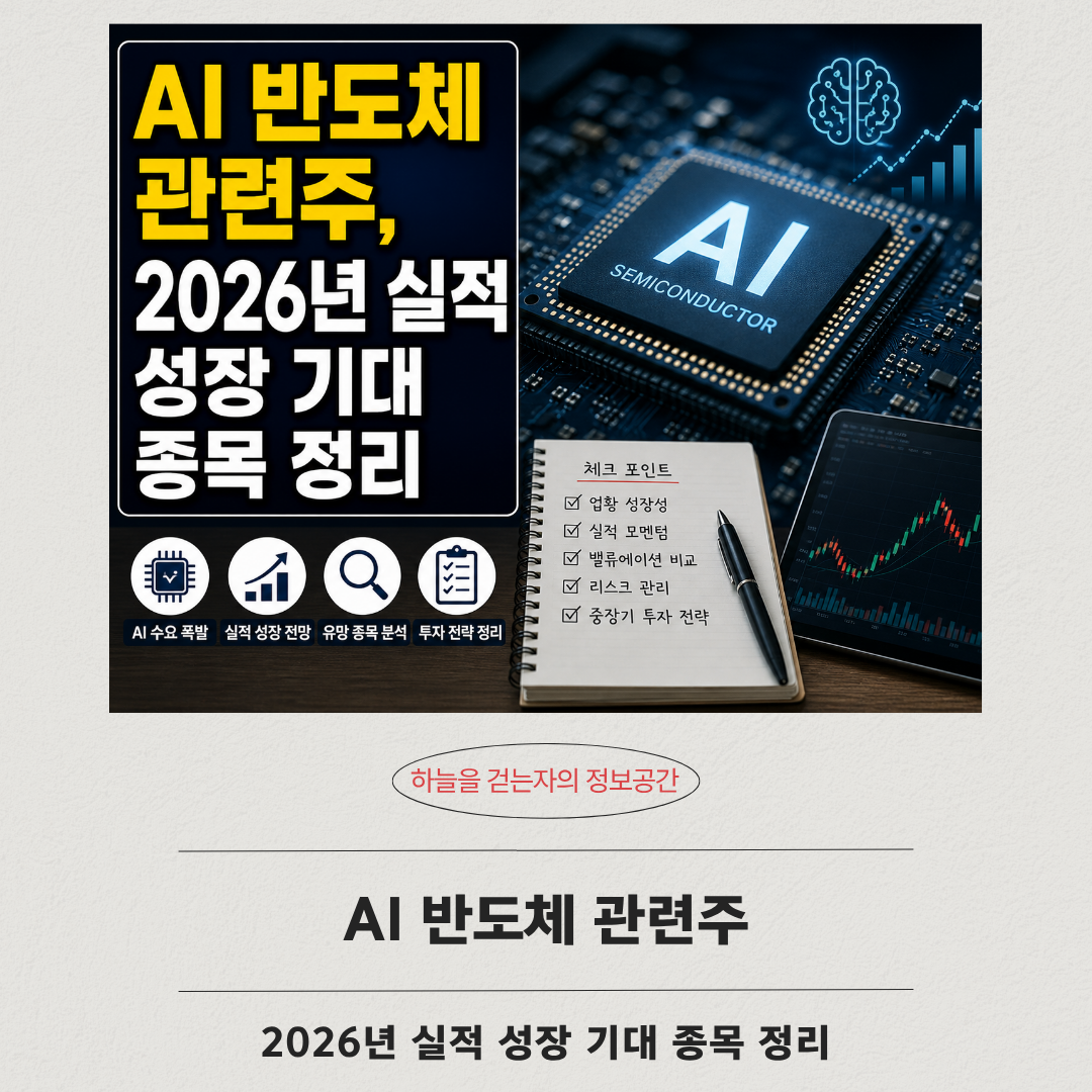 AI 반도체 관련주, 2026년 실적 성장 기대 종목 정리