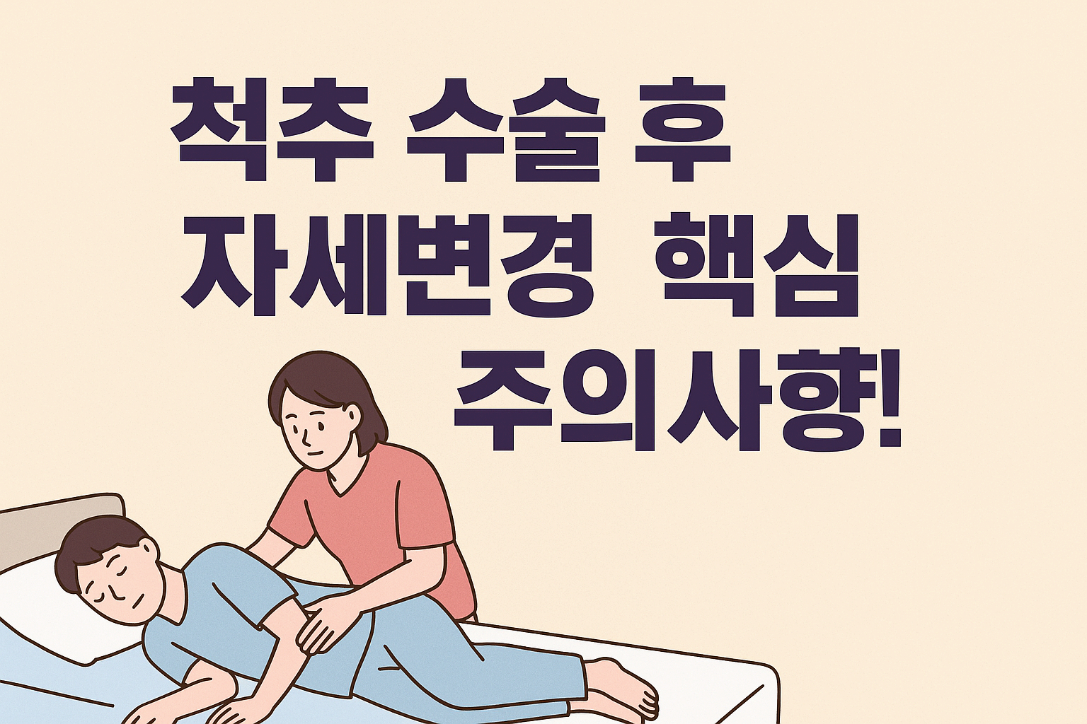 척추 수술 환자 자세변경 시 핵심 주의사항 총정리