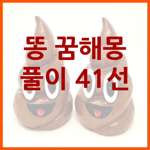 똥-꿈해몽-풀이-41가지