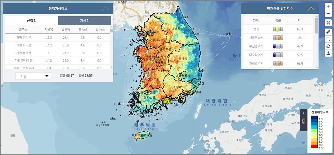 산불 위험지수
