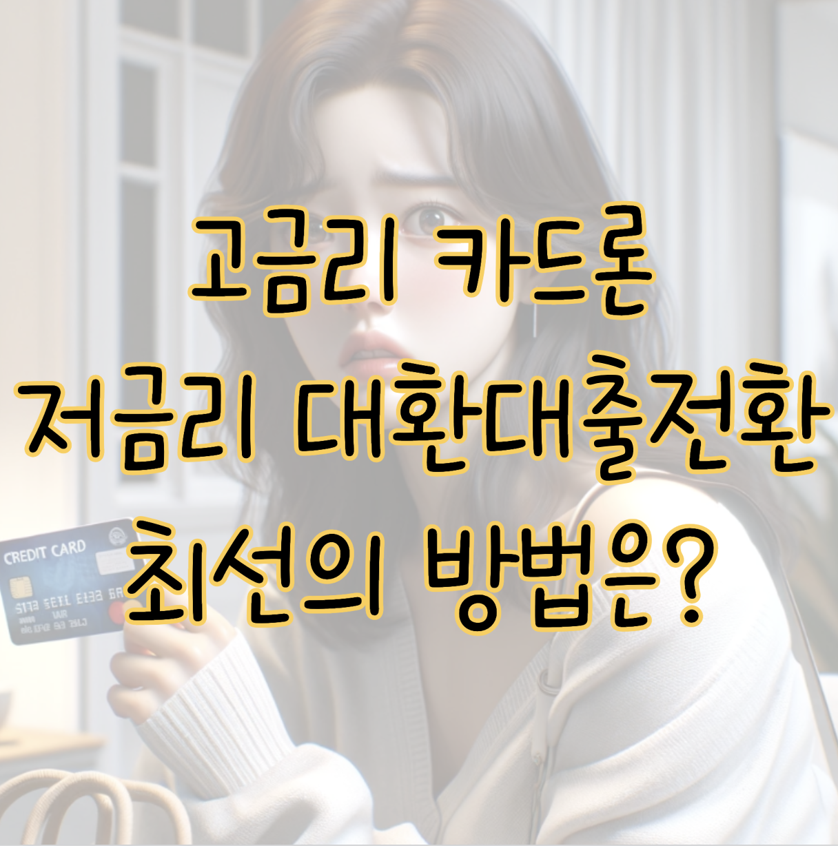 고금리 카드론 저금리 대환대출로 전환하는 최선의 방법 요약정리 표지
