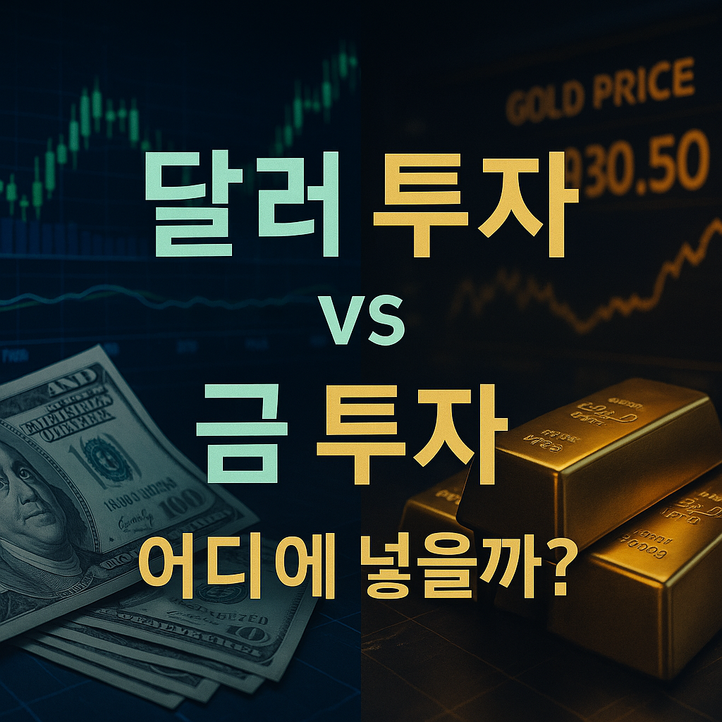 달러 투자 vs 금 투자, 어디에 넣을까?