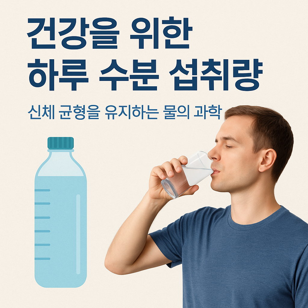 건강을 위한 하루 수분 섭취량, 신체 균형을 유지하는 물의 과학