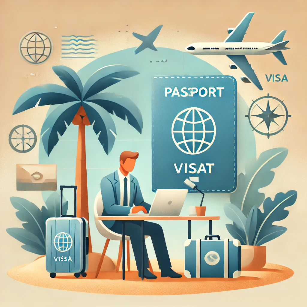 노마드 비자 관련 이미지