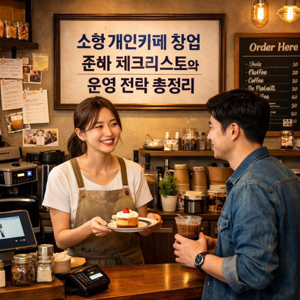 소형 개인카페 창업 준비 체크리스트와 운영 전략 총정리