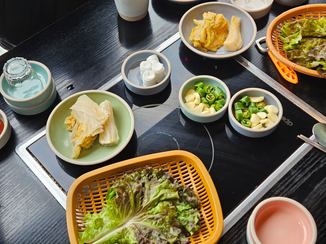 진주식당 상차림