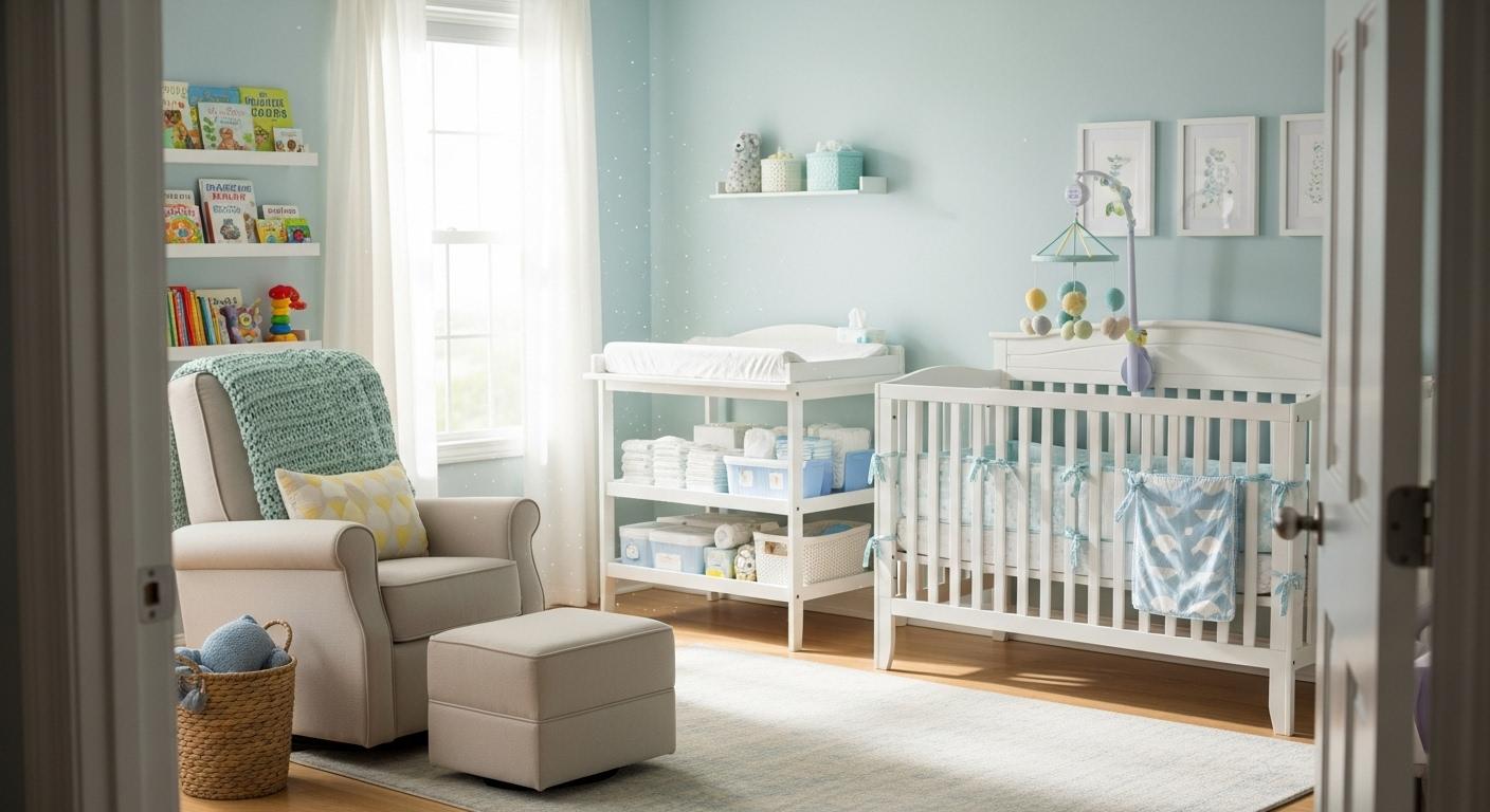 아기방 등 교체