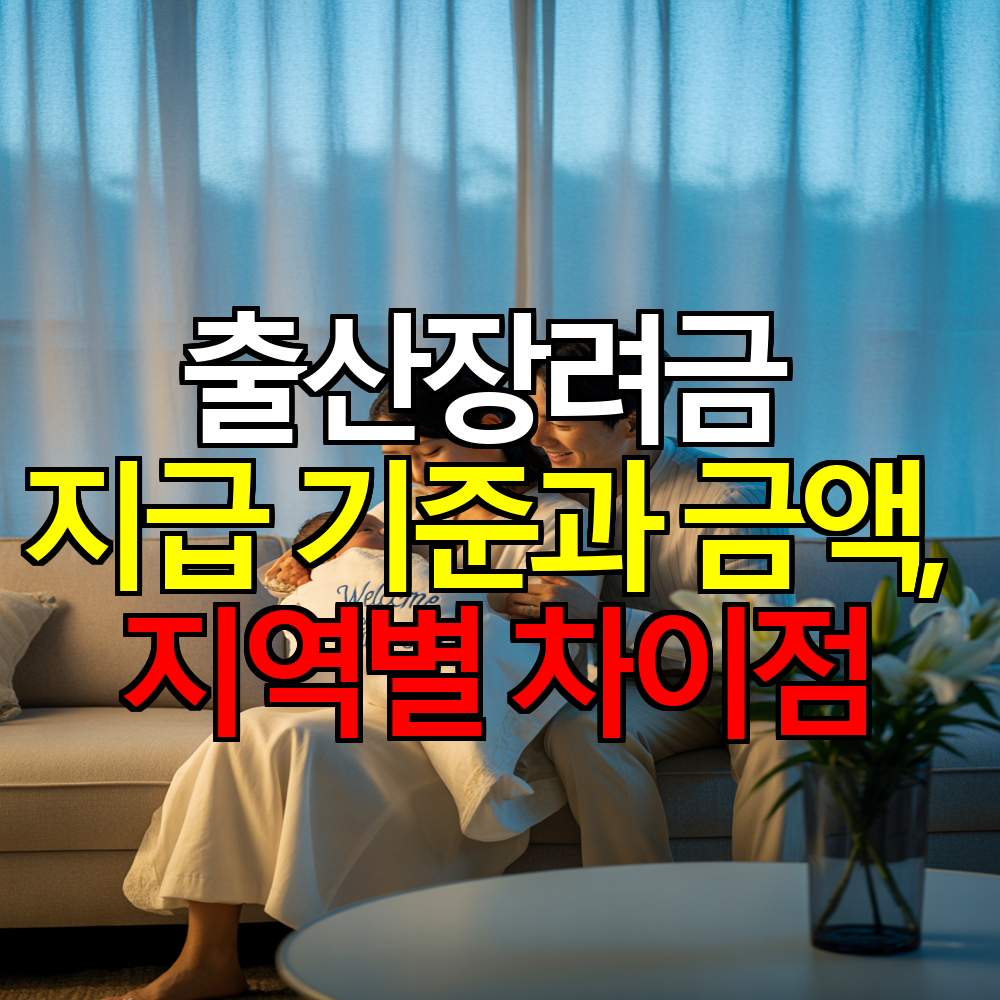 출산장려금 지급 기준과 금액, 지역별 차이점