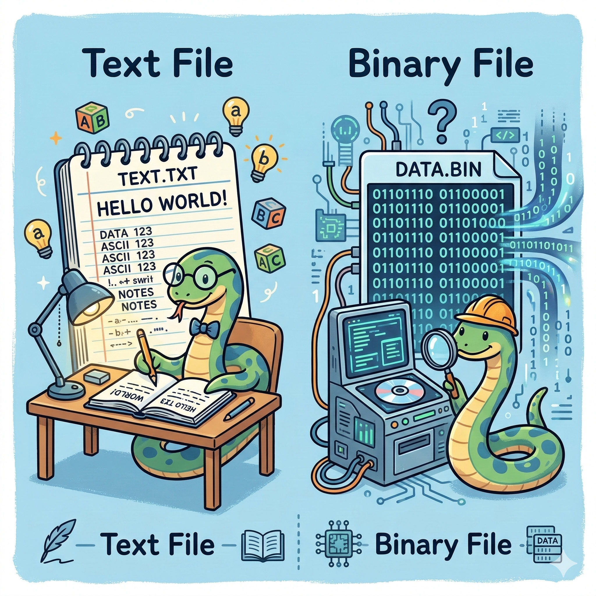 텍스트 파일과 바이너리 파일