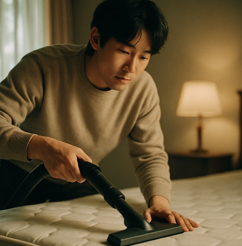 침실 긴급 조치 및 청소법