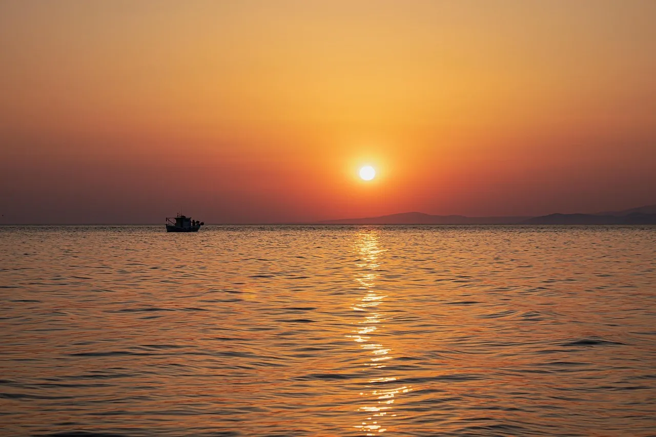 우럭 낚시 서해 바다 이미지