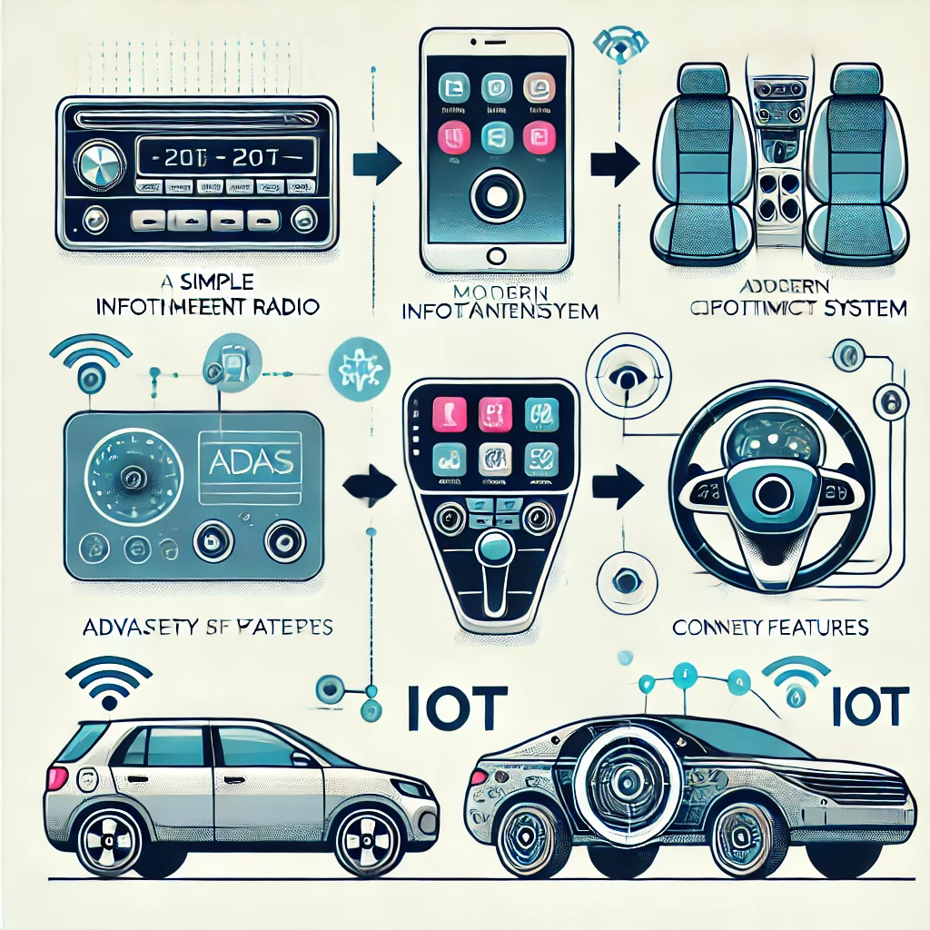 자동차 내장 기술의 진화