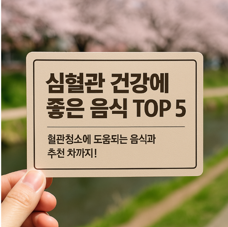 심혈관 건강에 좋은 차와 음식