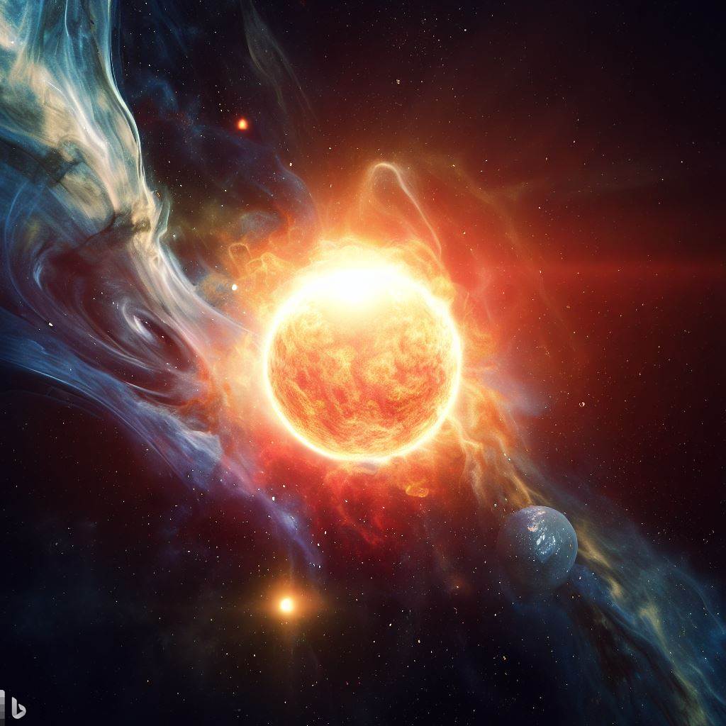 태양계가 만들어지는 가상 이미지