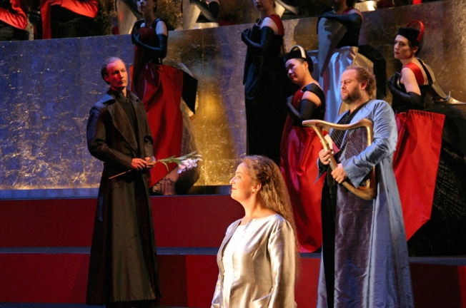 독일 바이로이트 오페라 축제, `탄호이저' 공연 장면 사진