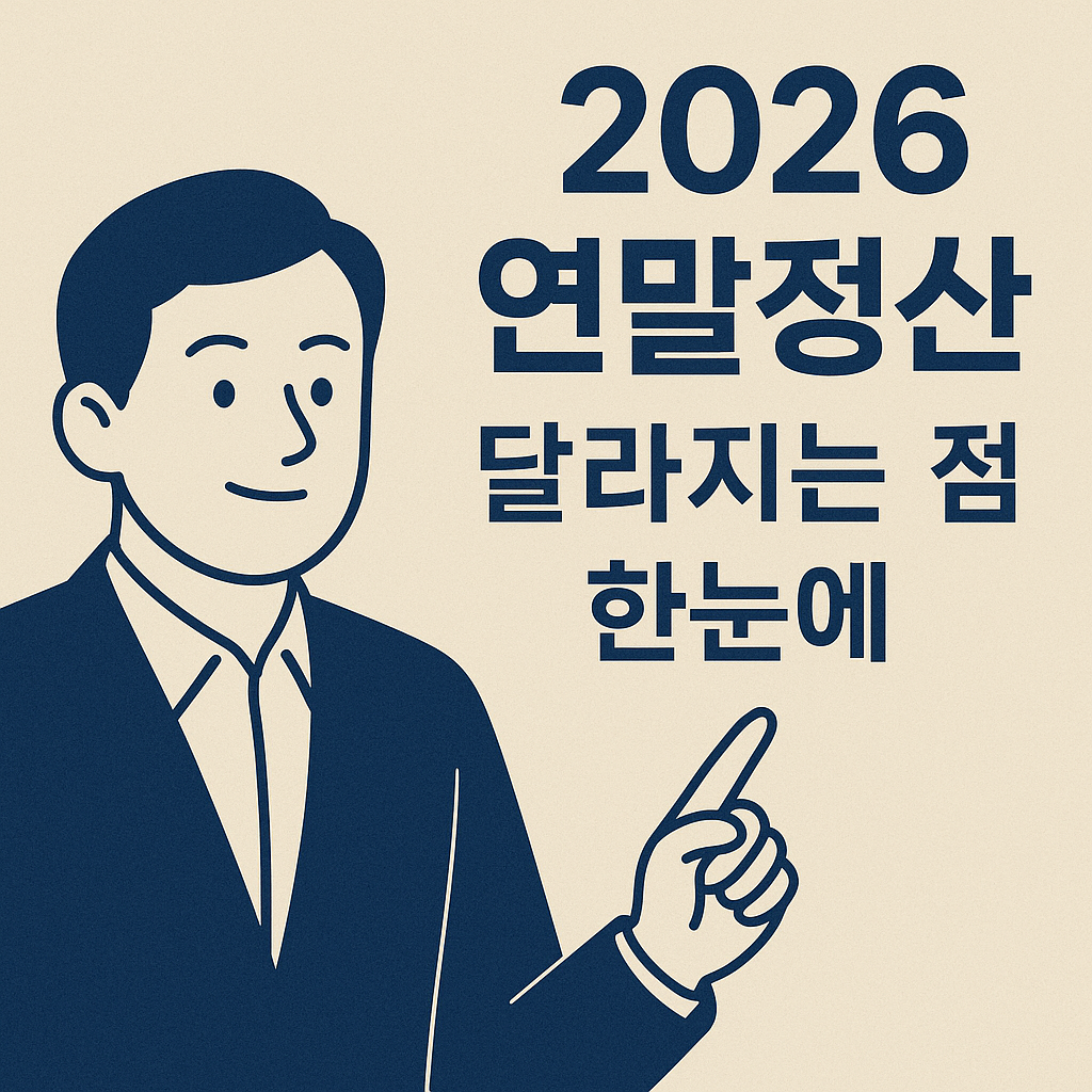 2026 연말정산 달라지는 점 & 환급 꿀팁