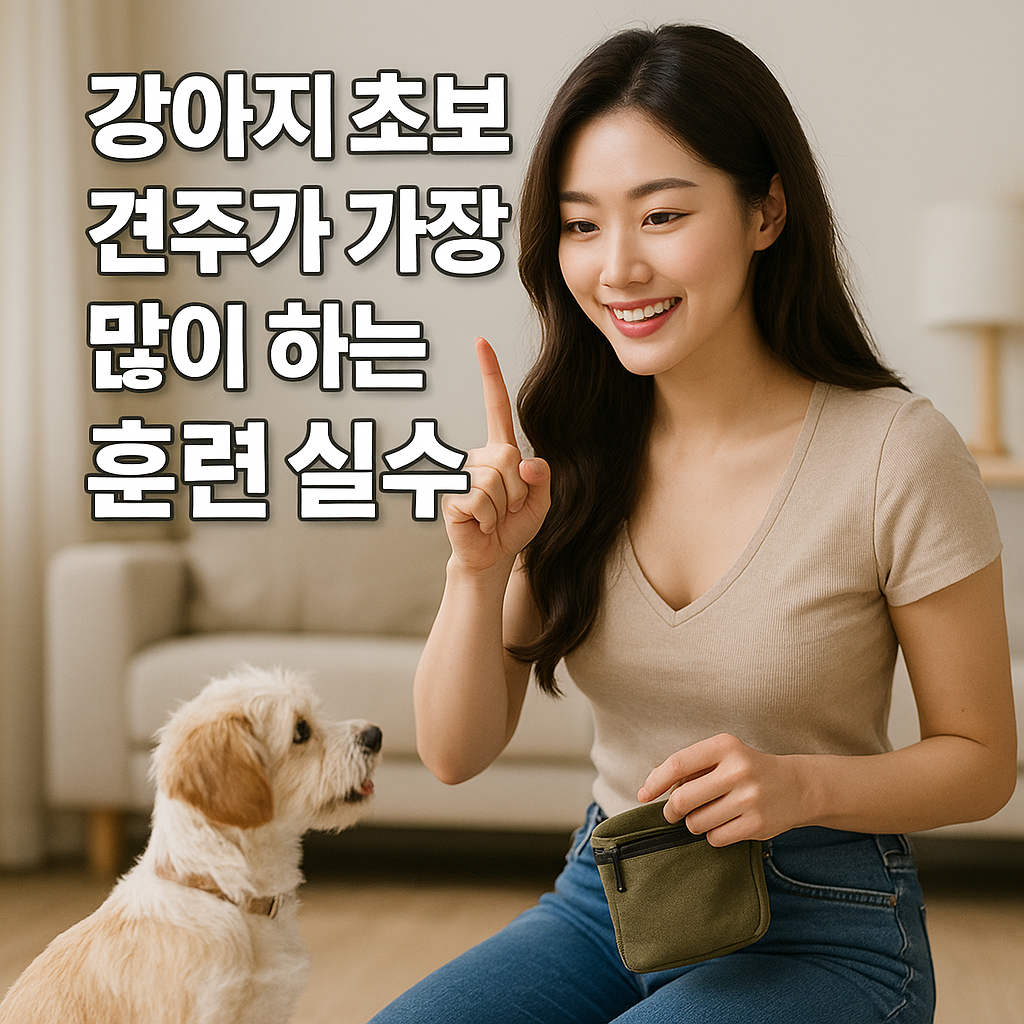 강아지 초보 견주가 가장 많이 하는 훈련 실수