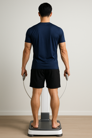 인바디 검사하고있는 남자 이미지