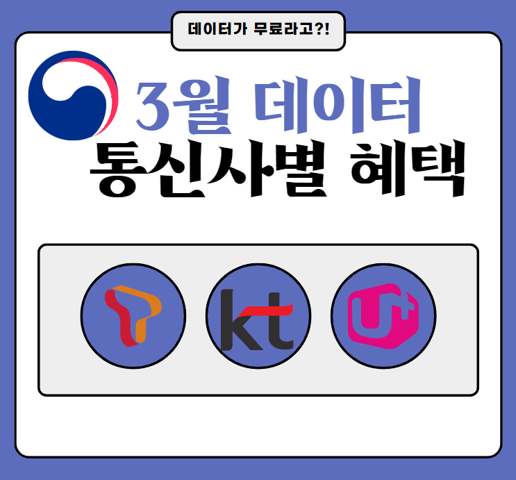 3월 데이터 무료