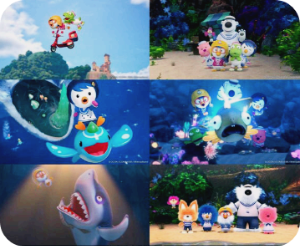 뽀로로 극장판 바닷속 대모험 캐릭터 성장이야기 애니메이션 기술 바닷속 사진