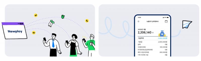 급여이체 / 급여명세서 이미지